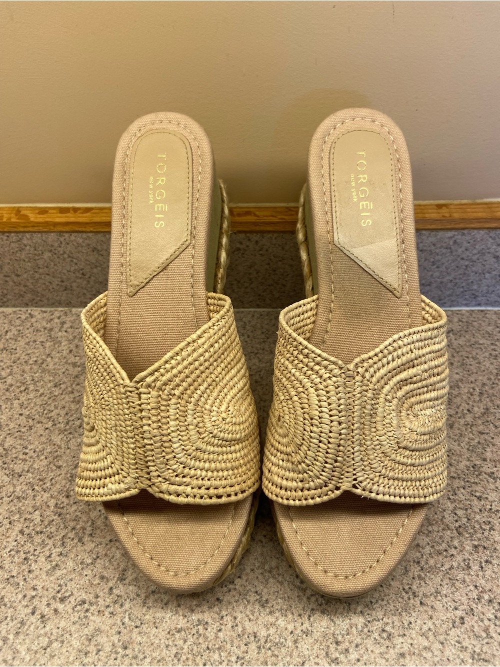 Torgeis Woven Espadrille Platform Wedge Sandals